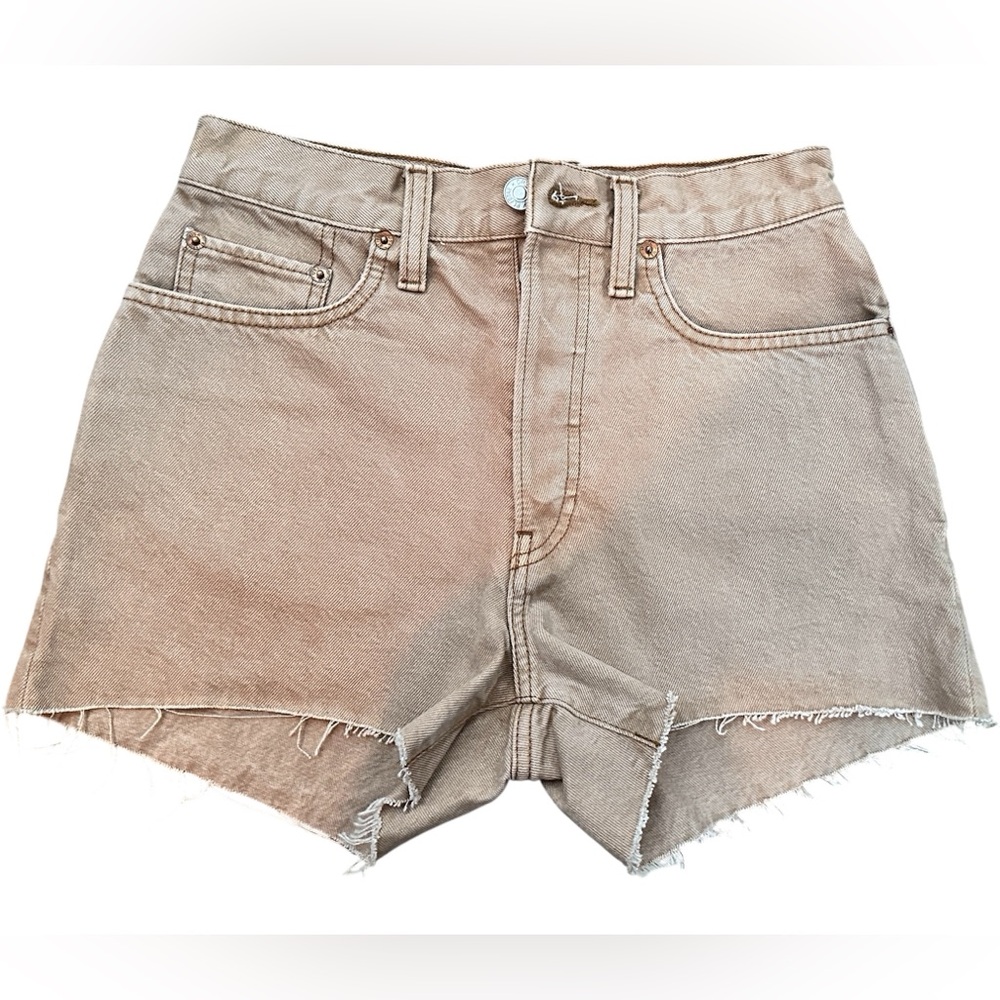 Re/Done Light Brown Jean Shorts